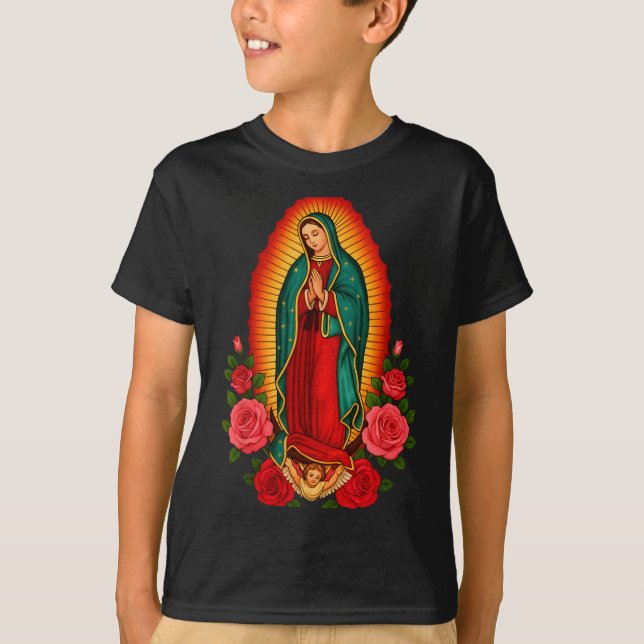 T-shirt Our Lady Virgen De Guadalupe Saint Virgin Mary - C (Devant)