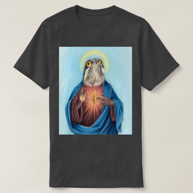 T-shirt Our Lord and savior potoo bird (Design devant)
