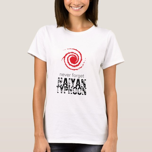 T-shirt Ouragan de Haiyan (Devant)