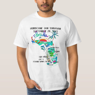 T-shirt Ouragan Ian Survivor