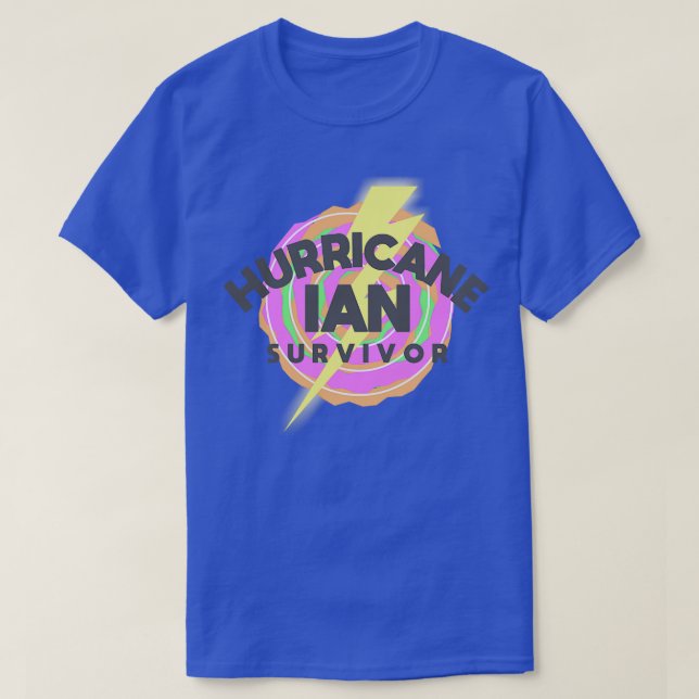 T-shirt Ouragan Ian Survivor 1 (Design devant)