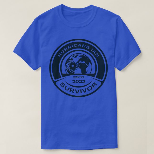T-shirt Ouragan Ian Survivor 2 (Design devant)
