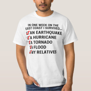 T-shirt Ouragan Irène/chemise de valeur survie de Côte E