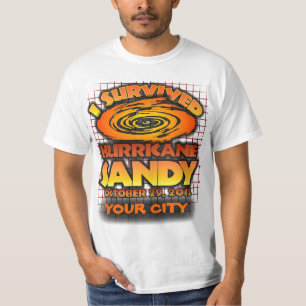 T-shirt Ouragan Sandy, votre ville faite sur commande