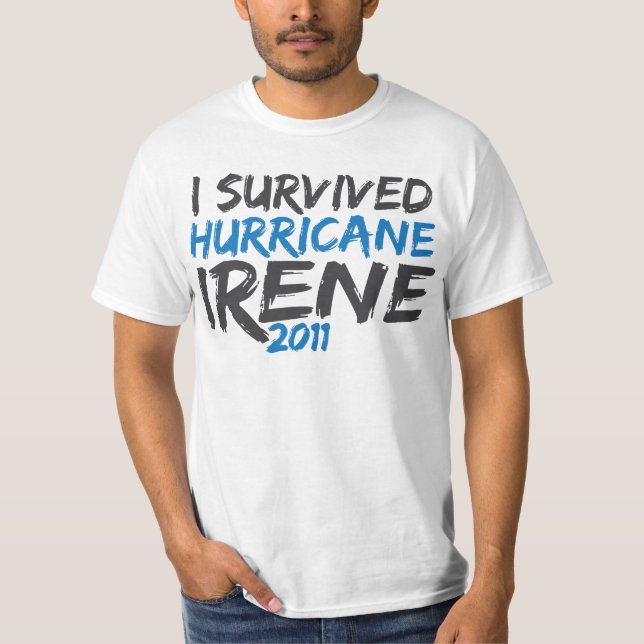 T-shirt Ouragan survécu Irène (Devant)