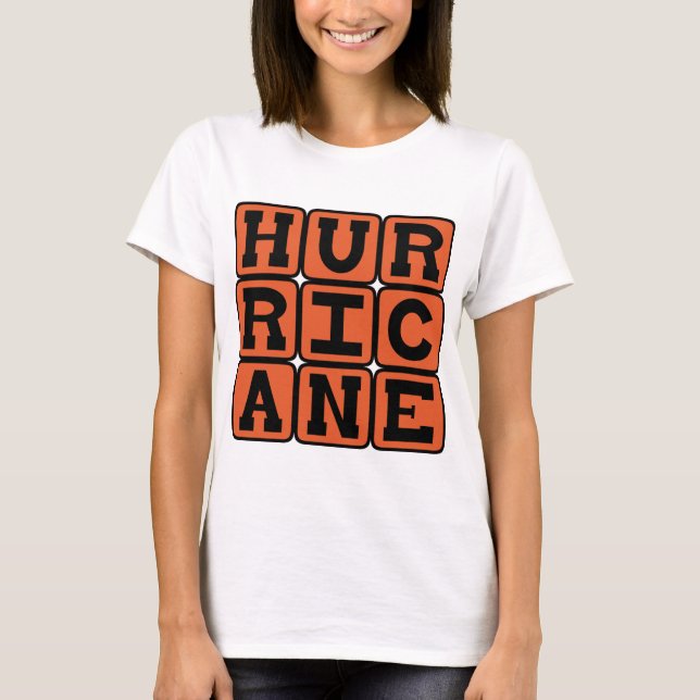 T-shirt Ouragan, Tempête océanique (Devant)