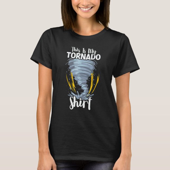 T-shirt Ouragan Tempête Tornade Météo Météorologue Déchiré (Devant)