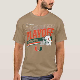 T-shirt Ouragans de Miami Playoff College Football Rayure