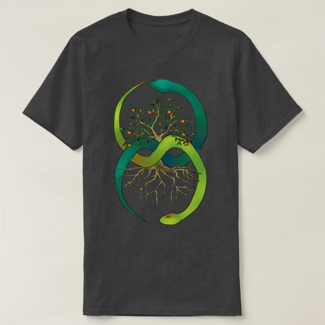 T-shirt Ouroboros Arbre de Vie (Design devant)