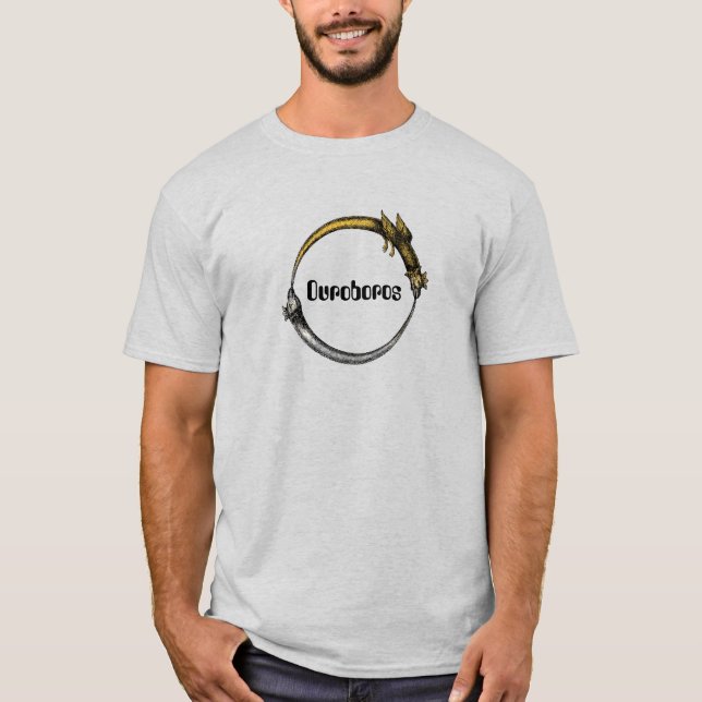 T-shirt Ouroboros Serpent et Dragon (Devant)