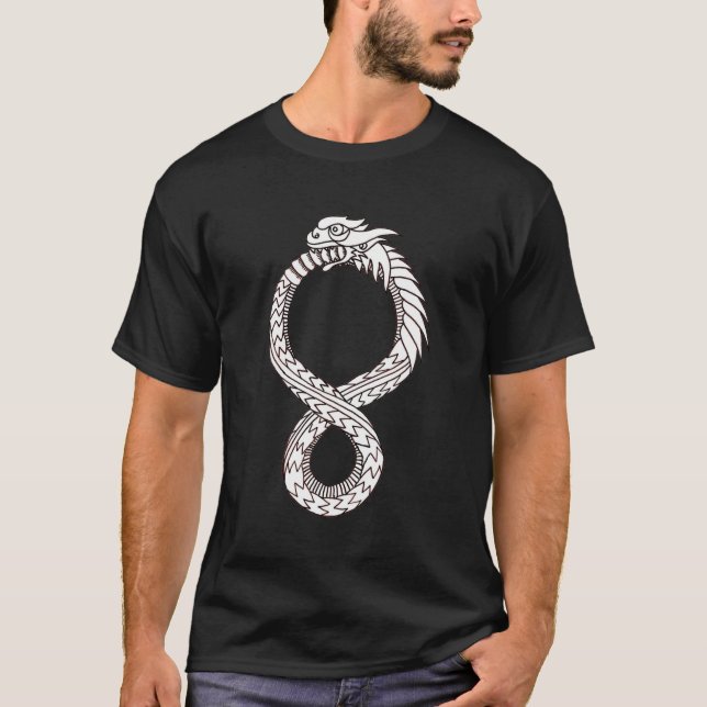 T-shirt Ouroboros T foncé (Devant)