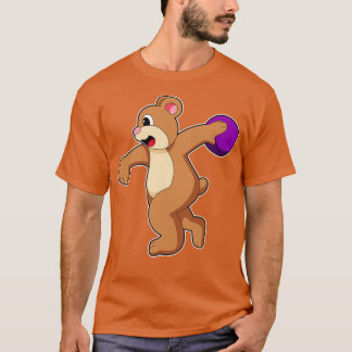 T-shirt Ours à Bowling avec Bowling balle 1