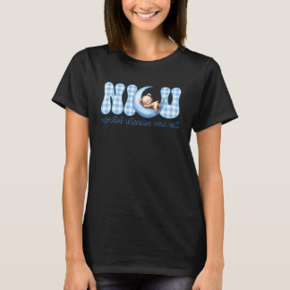 T-shirt Ours à carreaux infirmière en soins intensifs néon