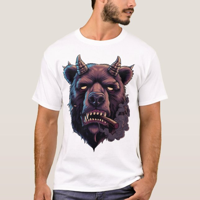 T-Shirt Ours à Corne Mystique  (Devant)