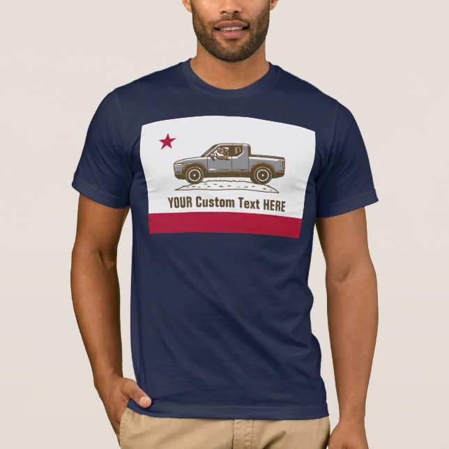 T-shirt Ours à drapeau de Cali dans le camion (modifier la (Devant)