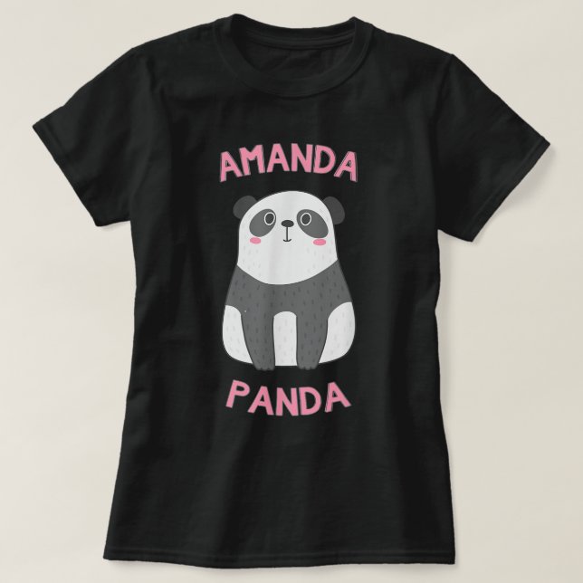 T-shirt Ours Amanda Panda  (Design devant)
