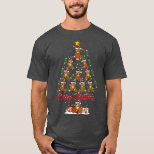 T-shirt Ours Amoureux des animaux correspondant Père Noël