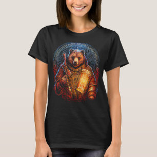 T-shirt Ours animaux sauvages art Motif animal poster de a