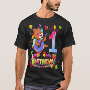 T-shirt Ours Anniversaire 1 an Enfants 1er Ours Anniversai
