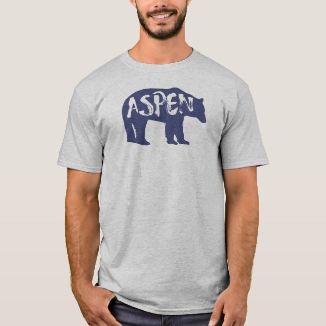 T-shirt Ours Aspen Colorado (Devant)