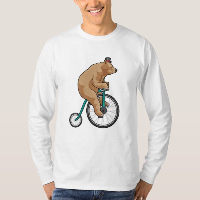 T-shirt Ours au cirque à vélo (Devant)
