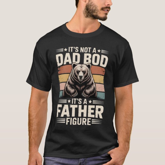 T-shirt Ours aux rayures rétro (Devant)