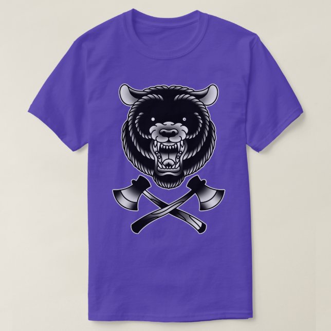 T-shirt Ours avec axe (Design devant)