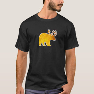 T-shirt Ours avec cerfs Antlers drôle Bière Amoureux Espri