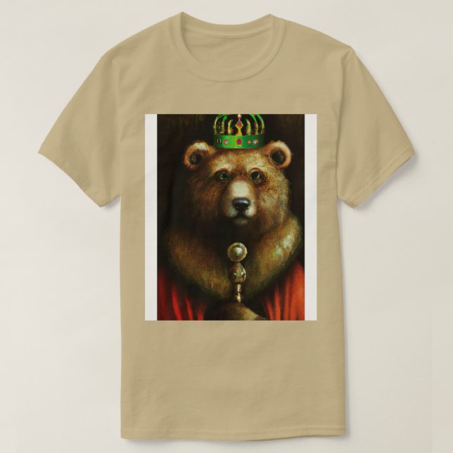 T-shirt Ours avec couronne 1 (Design devant)