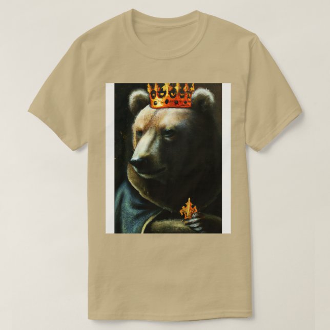 T-shirt Ours avec couronne 10 (Design devant)