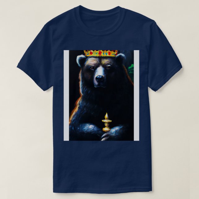 T-shirt Ours avec couronne 2 (Design devant)