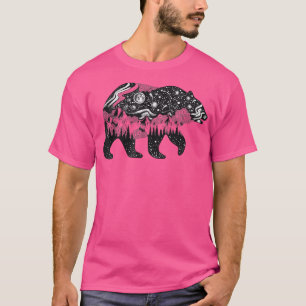 T-shirt Ours avec montagnes et forêts - Faune - Natur