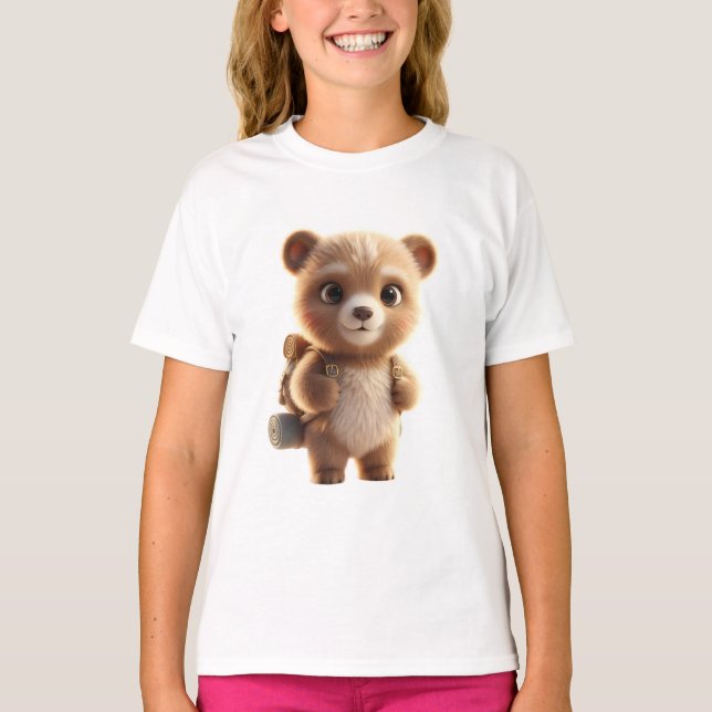 T-shirt Ours aventure 3D (Devant)