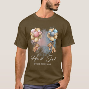 T-shirt Ours Ballons Nous Pouvons Attendre Rapidement Sexe