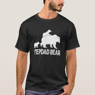 T-shirt Ours beau-père 2 oursons beau-père 2 enfants pour