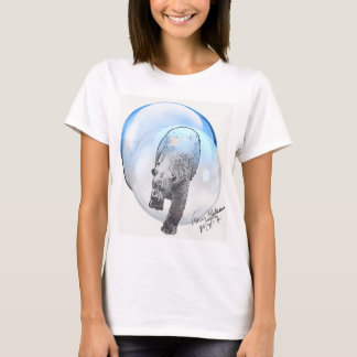 T-shirt Ours blanc dans la bulle