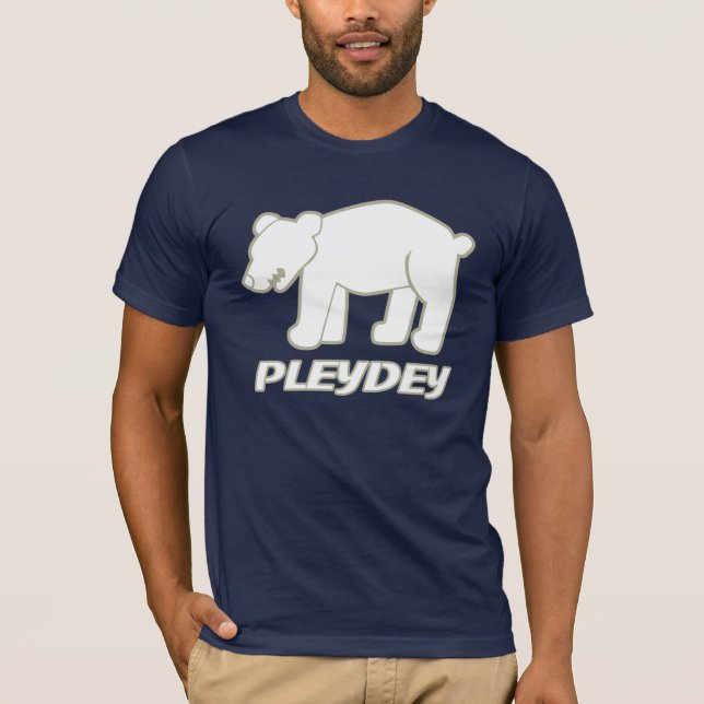 T-shirt Ours blanc de Pleydey (Devant)