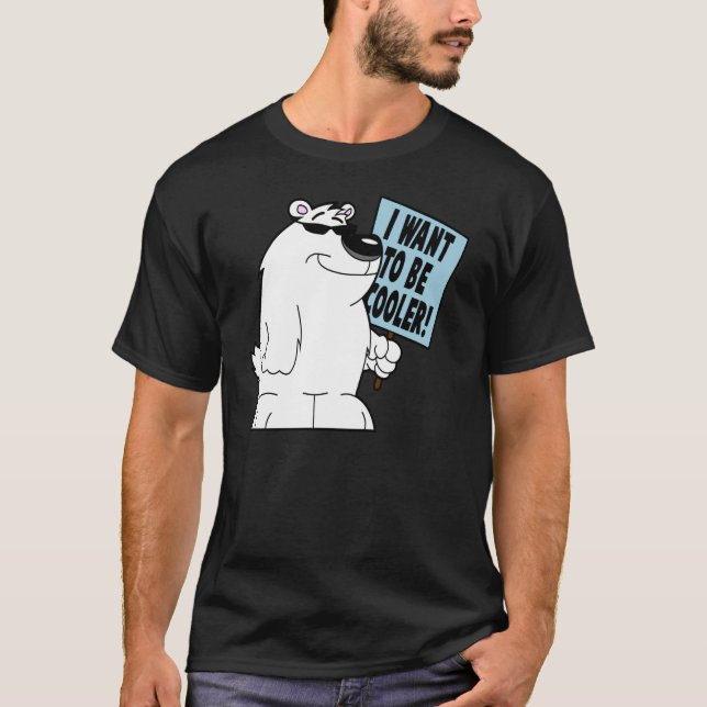 T-shirt Ours blanc frais (Devant)