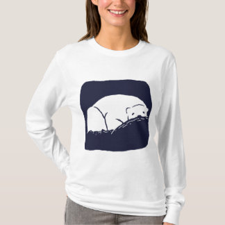 T-shirt Ours blanc - sauvez la terre