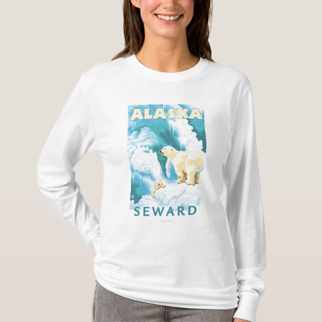 T-shirt Ours blancs et CUB - Seward, Alaska (Devant)