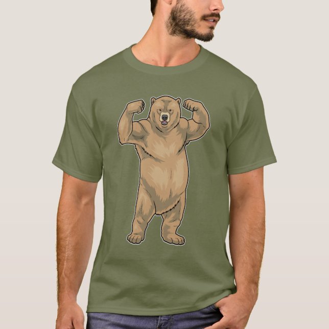 T-shirt Ours Bodybuilder Musculation (Devant)