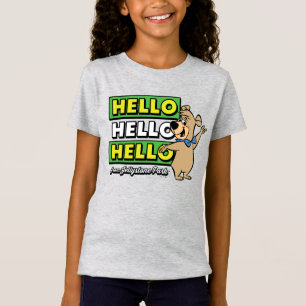 T-Shirt Ours Boo Boo Bonjour Bonjour Bonjour De Jellystone
