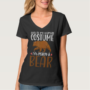 T-shirt Ours Brown Animal animal Costume humain Ours