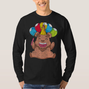 T-shirt Ours Brown Anniversaire Fête Forêt Animal Mousse O