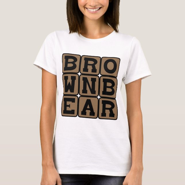 T-shirt Ours Brun, Ursus Arctos (Devant)
