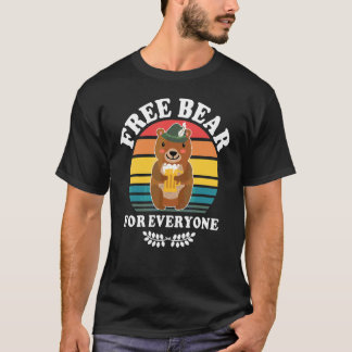 T-shirt Ours buveur de bière buvant de la bière buvant de 