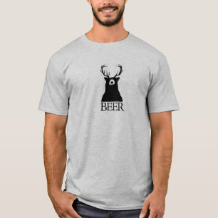 T-shirt Ours + Cerfs communs = bière
