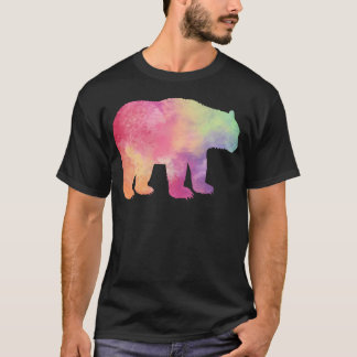 T-shirt Ours coloré aquarelle Art