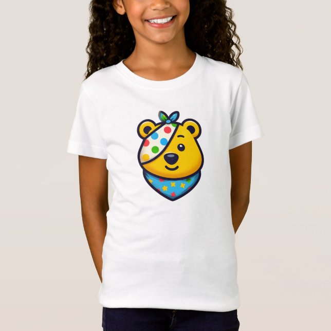 T-Shirt Ours coloré Pudsey (Devant)