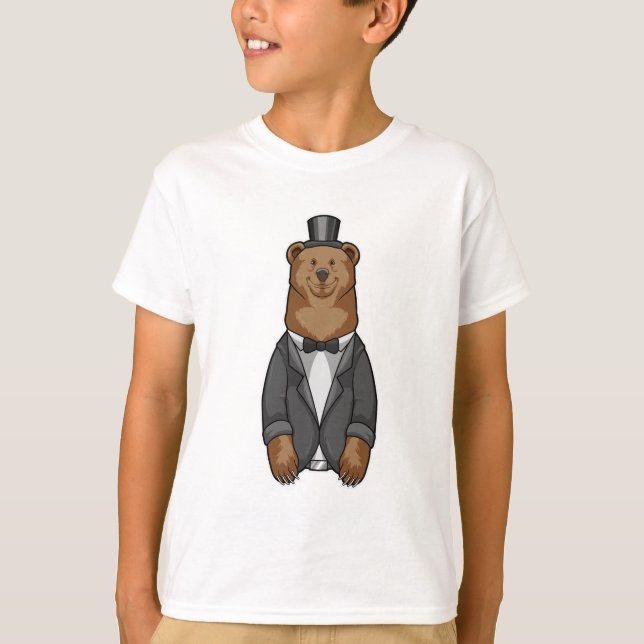 T-shirt Ours comme marié avec veste (Devant)